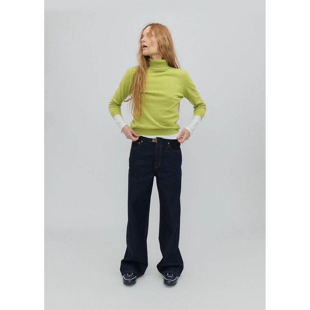 Still Here Buckle Jean Wide Leg indigo Size 25
